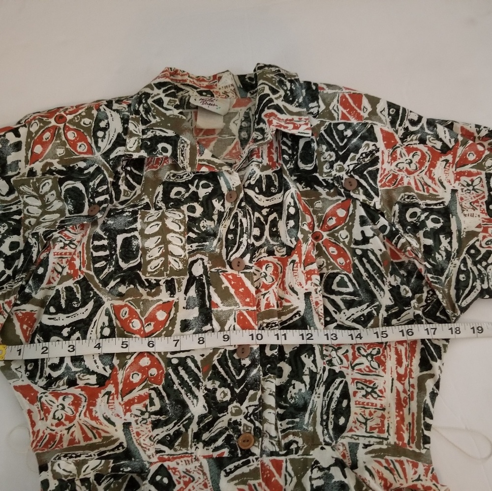 Vintage 100% Cotton Wild Dress with Fun Patterns - Picture 6 of 8